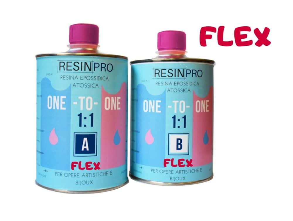 Resina Trasparente Atossica ONE-TO-ONE FLEX 1:1 GR 500