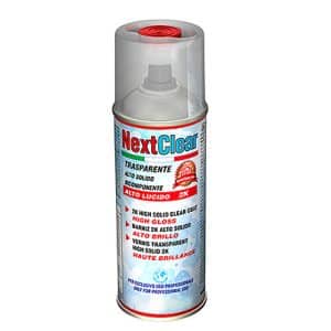 NextClear Lucido - Trasparente 2k in bomboletta spray Bicomponente (Monouso)  da 400 ml