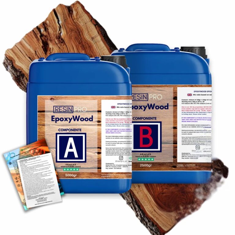 Żywica do Obróbki Drewna „EPOXYWOOD” – Utwardza, Wzmacnia i Stabilizuje - 7.5 KG