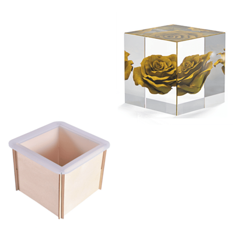 Cassaforma a forma di Cubo – Per progetti in resina precisi e professionali – 8.5×8.5 cm
