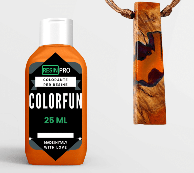 COLORFUN Barwniki do żywic epoksydowych – szeroka gama kolorystyczna – 25 ml - Pomarańczowy (Orange)