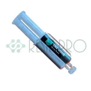 Przezroczysty klej epoksydowy 2K – Podwójna strzykawka | Utwardzanie 1, 5 lub 60 minut