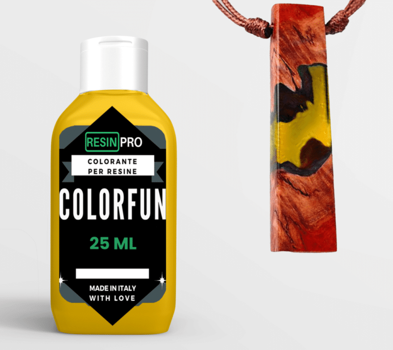 COLORFUN Barwniki do żywic epoksydowych – szeroka gama kolorystyczna – 25 ml - Żółty Tlenek (Oxide Yellow)
