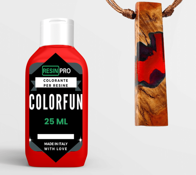 COLORFUN Barwniki do żywic epoksydowych – szeroka gama kolorystyczna – 25 ml - Czerwony (True Red)