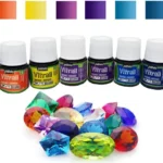 ZESTAW 8 KOLORÓW VITRAIL EFEKT PRZEZROCZYSTOŚCI x 45ML
