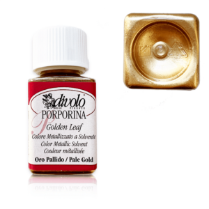Porfiryna farba do złoceń 50 ml Złoto/Srebro/Miedź - Blady złoto