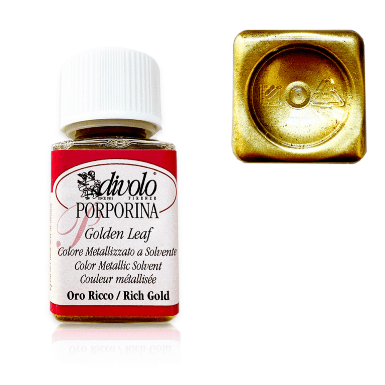 Porfiryna farba do złoceń 50 ml Złoto/Srebro/Miedź - Złoty bogaty