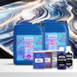Zestaw efekt granitu Azul Bahia blat kuchenny / blat roboczy z żywicą epoksydową