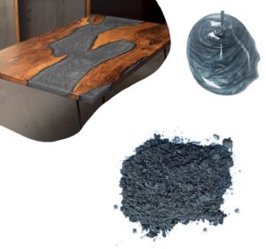 SAHARA - Metaliczny pigment do żywicy - CIEMNOSZARY 100g