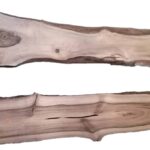 2 DESKI Z ORZECHA HISZPAŃSKIEGO O WYMIARACH 120-130 CM X 4,5 CM GRUBOŚCI – Stwórz swój pierwszy stół River
