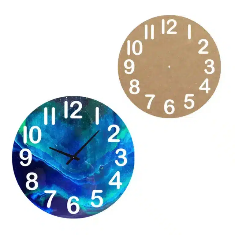 D. 40 Panel MDF do żywicznego zegara ściennego „Numery”