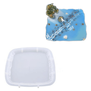 Forma silikonowa w kształcie kwadratu - Stwórz własną spersonalizowaną tacę! 14,7 cm (4 foremki)