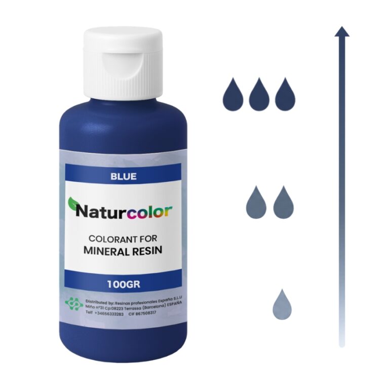 Pigmenty na bazie wody do żywicy akrylowej NatuResin – NaturColor - Niebieski