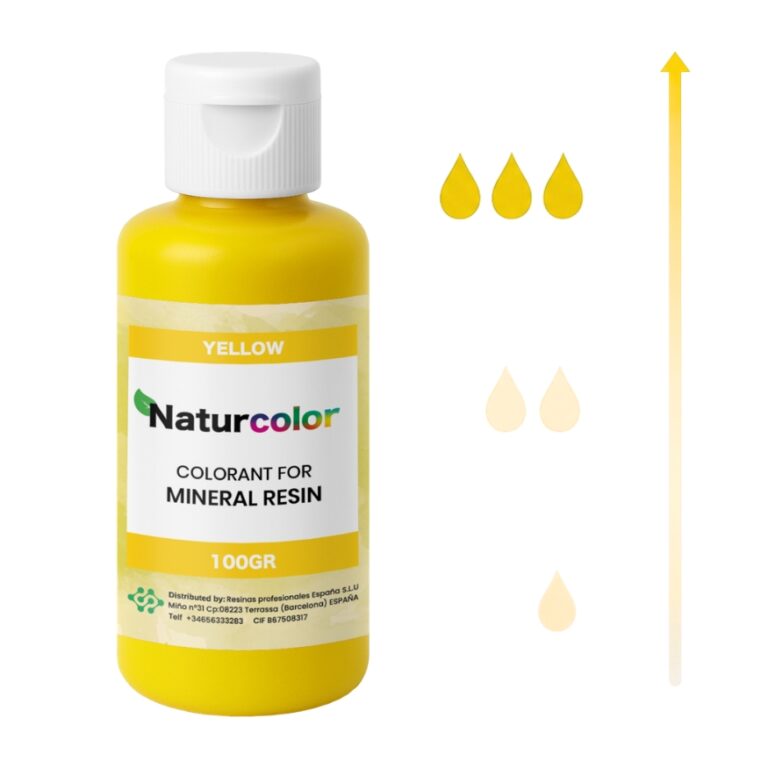 Pigmenty na bazie wody do żywicy akrylowej NatuResin – NaturColor - Żółty