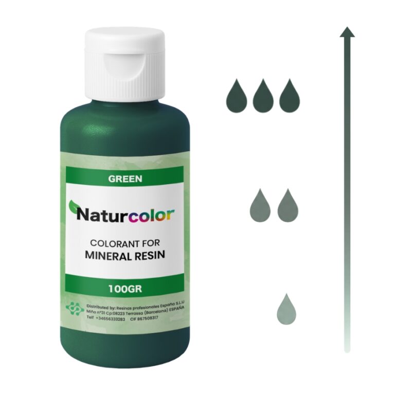 Pigmenty na bazie wody do żywicy akrylowej NatuResin – NaturColor - Intensywna zieleń