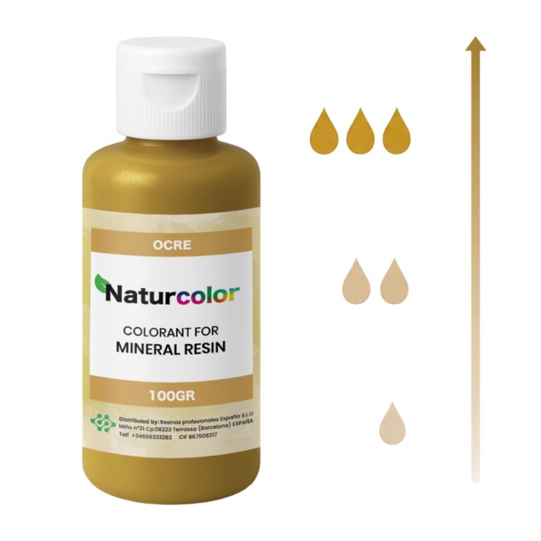 Pigmenty na bazie wody do żywicy akrylowej NatuResin – NaturColor - Ochra