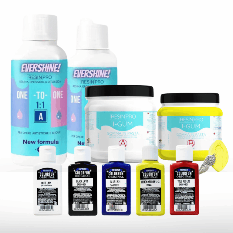 Zestaw do Tworzenia Form i Kolorowych Odlewów – iGum Fast + Evershine 1:1 + ColorFun