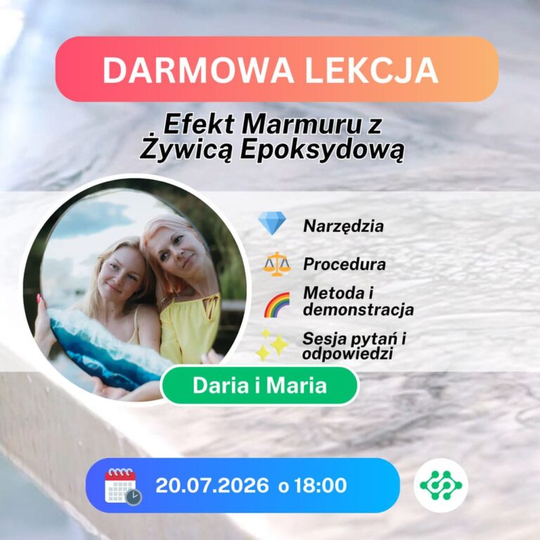 BEZPŁATNY WEBINAR: Efekt Marmuru z Żywicą Epoksydową